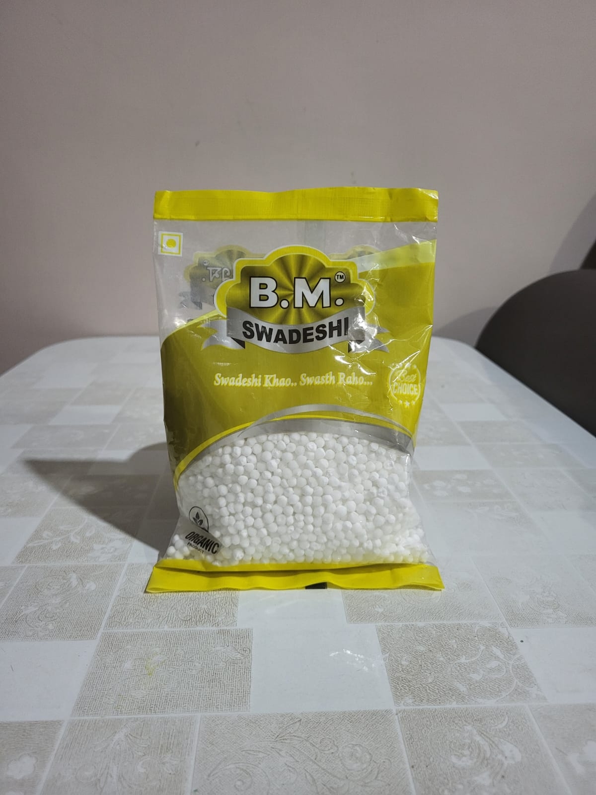 BM Swadeshi Organic Sabudana – Premium Quality Tapioca Pearls